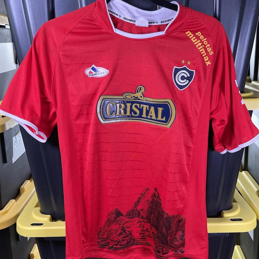 Cienciano 2008-09 Home Football Shirt Youth Size Medium Red Soccer